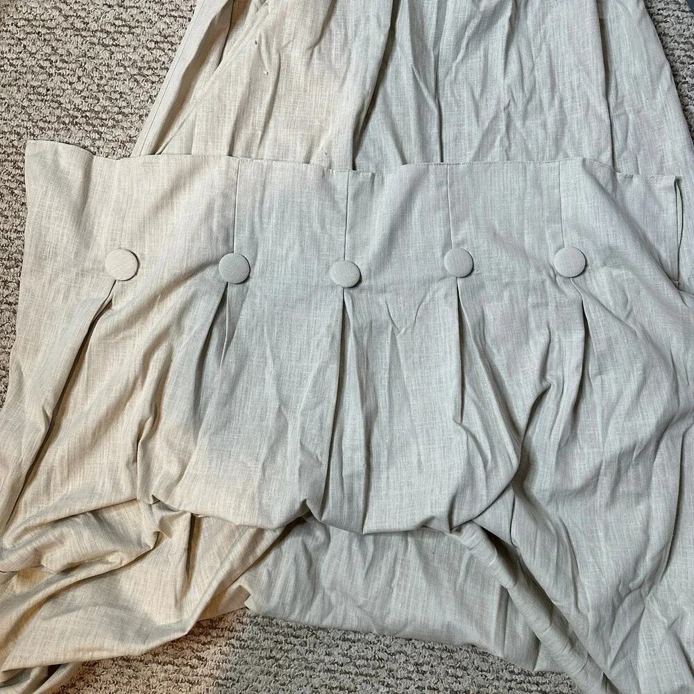 Faux Linen single curtain 36x96 INDIGO LOFT